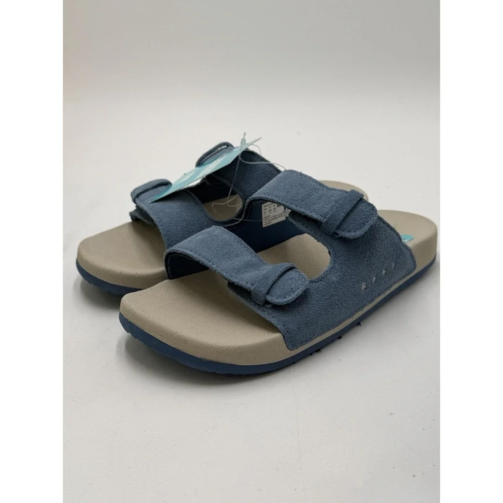 Reef Kids Ojai Sandals Suede Dusk Blue New Size 2 Boys Girls MSRP: $39.99
